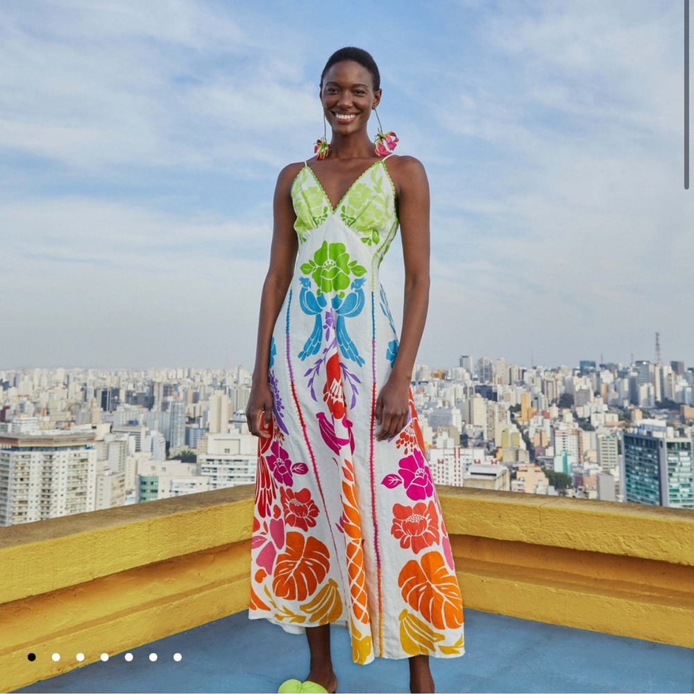 🍍Farm Rio🍍Tropical Maxi Graphic Dress